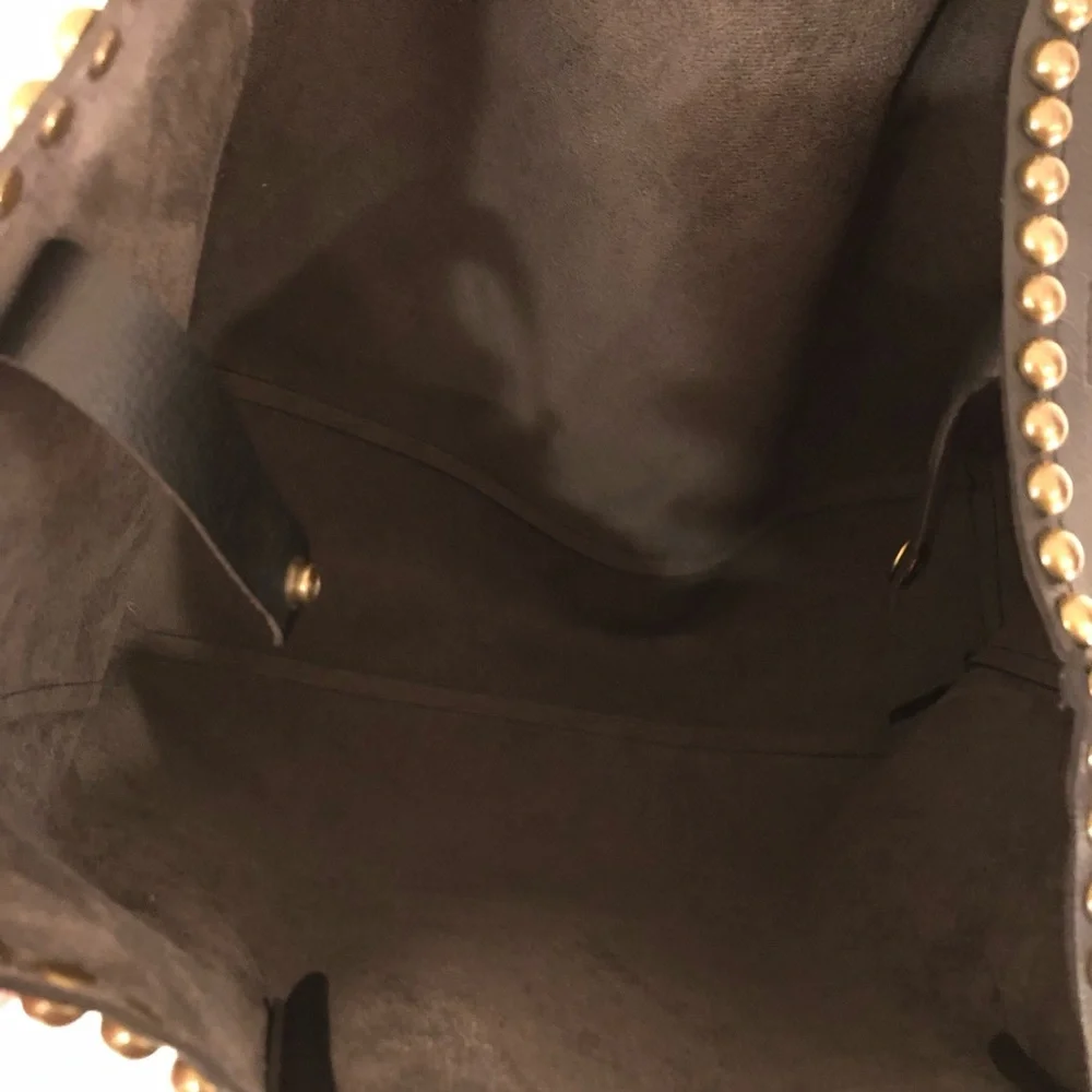 B-Low the Belt Black Studded Tote Bag